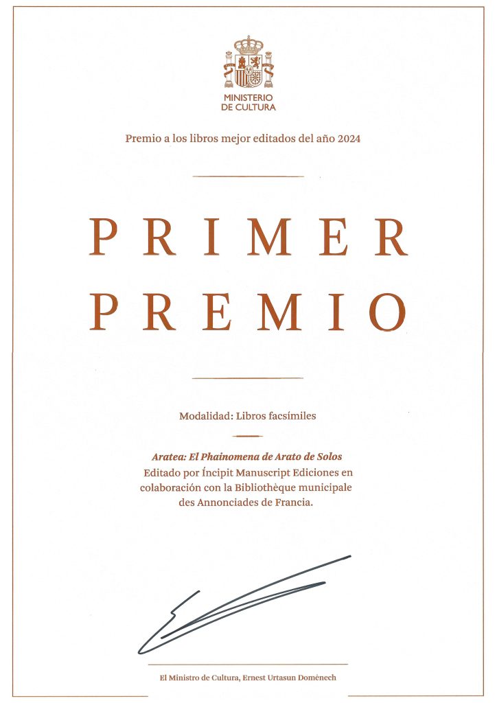 Award certificate for the best-edited book